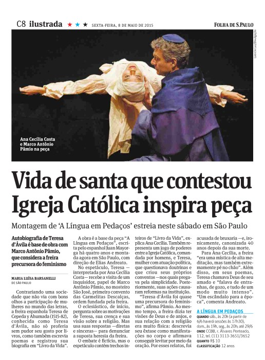 Folha de São Paulo, 08/05/2015